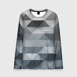 Лонгслив мужской Never give up - Никогда не сдавайся, цвет: 3D-принт
