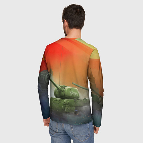 Мужской лонгслив ДЕНЬ ПОБЕДЫ! / 3D-принт – фото 4