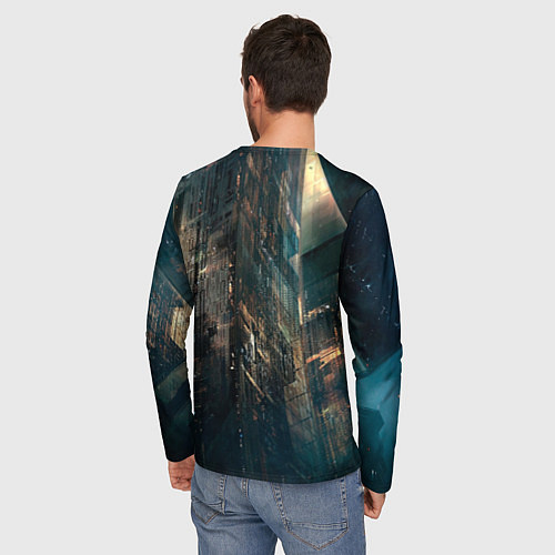 Мужской лонгслив VI ВИ CYBERPUNK2077 / 3D-принт – фото 4