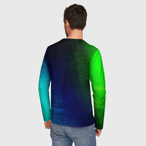Мужской лонгслив MINECRAFT Глитч / 3D-принт – фото 4
