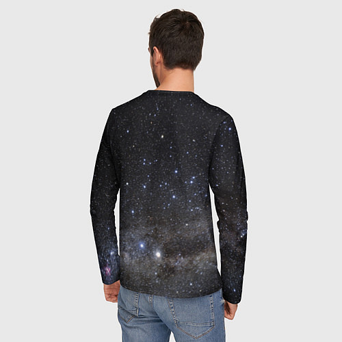 Мужской лонгслив Космический космос / 3D-принт – фото 4