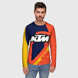 Лонгслив мужской KTM VINTAGE SPORTWEAR, цвет: 3D-принт — фото 2