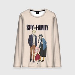 Лонгслив мужской Spy x Family Семья шпиона, цвет: 3D-принт