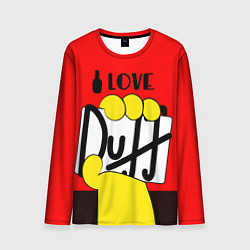 Лонгслив мужской Love Duff, цвет: 3D-принт