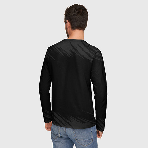 Мужской лонгслив Илья Вертикальный / 3D-принт – фото 4