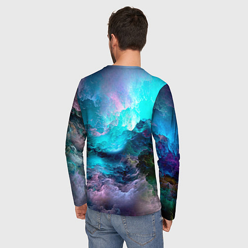 Мужской лонгслив МОРСКОЙ ШТОРМ / 3D-принт – фото 4