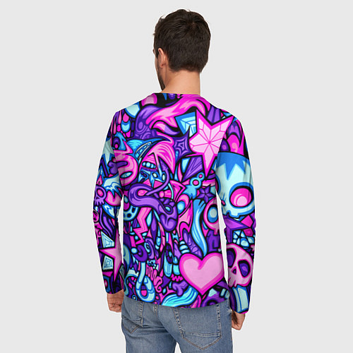 Мужской лонгслив Counter Strike Неон скин / 3D-принт – фото 4