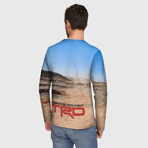 Мужской лонгслив Toyota Gazoo Racing Rally Desert Competition Ралли / 3D-принт – фото 4