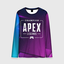 Лонгслив мужской Apex Legends Gaming Champion: рамка с лого и джойс, цвет: 3D-принт