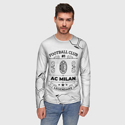 Лонгслив мужской AC Milan Football Club Number 1 Legendary, цвет: 3D-принт — фото 2