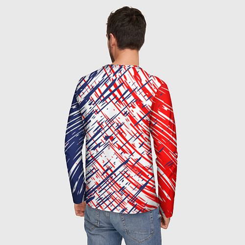 Мужской лонгслив Атлетико мадрид краска / 3D-принт – фото 4