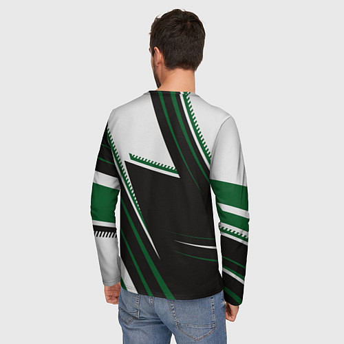 Мужской лонгслив Голова злой гориллы / 3D-принт – фото 4