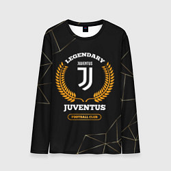 Лонгслив мужской Лого Juventus и надпись Legendary Football Club на, цвет: 3D-принт