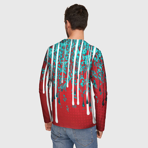 Мужской лонгслив Hip hop - Music / 3D-принт – фото 4