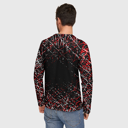 Мужской лонгслив Ac milan фк милан / 3D-принт – фото 4