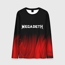 Лонгслив мужской Megadeth Red Plasma, цвет: 3D-принт