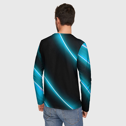 Мужской лонгслив Geely Неоновые Лампы / 3D-принт – фото 4