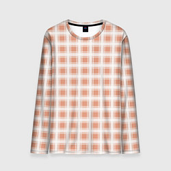 Лонгслив мужской Light beige plaid fashionable checkered pattern, цвет: 3D-принт