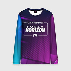 Лонгслив мужской Forza Horizon Gaming Champion: рамка с лого и джой, цвет: 3D-принт