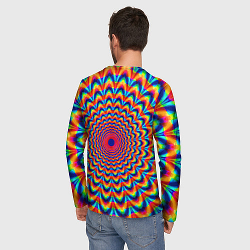 Мужской лонгслив Психоделика - античная иллюзия / 3D-принт – фото 4