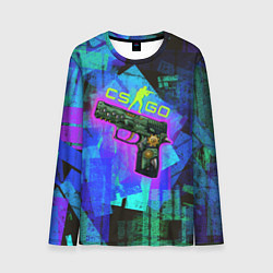 Лонгслив мужской CS GO - GUN, цвет: 3D-принт