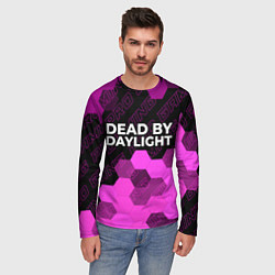 Лонгслив мужской Dead by Daylight pro gaming: символ сверху, цвет: 3D-принт — фото 2
