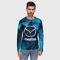 Лонгслив мужской Mazda - абстракция, цвет: 3D-принт — фото 2