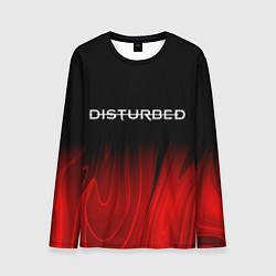 Лонгслив мужской Disturbed red plasma, цвет: 3D-принт