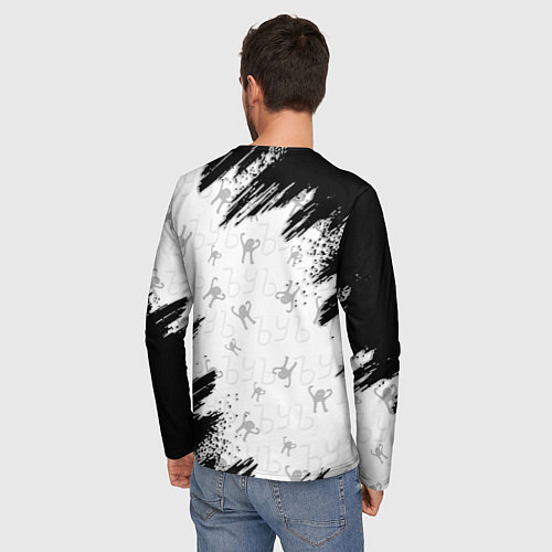 Мужской лонгслив Кот ъуъ Степан / 3D-принт – фото 4