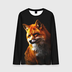 Лонгслив мужской Лисичка рыжая, цвет: 3D-принт