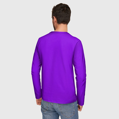 Мужской лонгслив Lil Peep На Фиолетовом Фоне / 3D-принт – фото 4