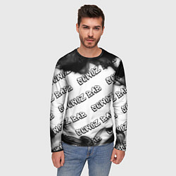 Лонгслив мужской Рэпер Sqwoz Bab в стиле граффити: паттерн, цвет: 3D-принт — фото 2