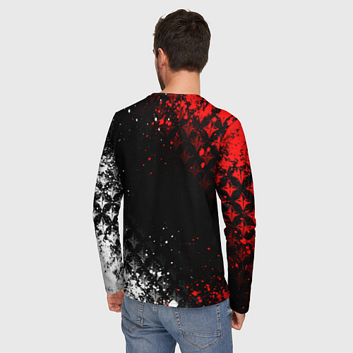 Мужской лонгслив Куки шинобу - Мрачный Геншин / 3D-принт – фото 4