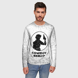 Лонгслив мужской Cowboy Bebop с потертостями на светлом фоне, цвет: 3D-принт — фото 2