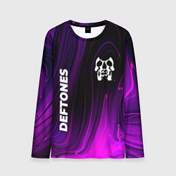 Лонгслив мужской Deftones violet plasma, цвет: 3D-принт