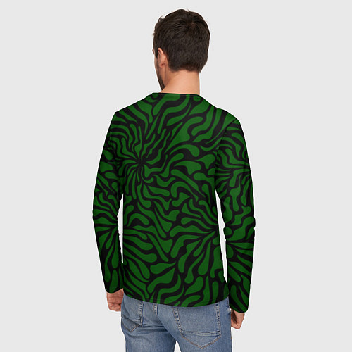 Мужской лонгслив Billie eilish абстракция / 3D-принт – фото 4