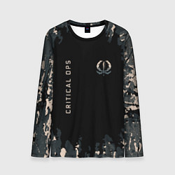 Лонгслив мужской Critical ops Камуфляж, цвет: 3D-принт