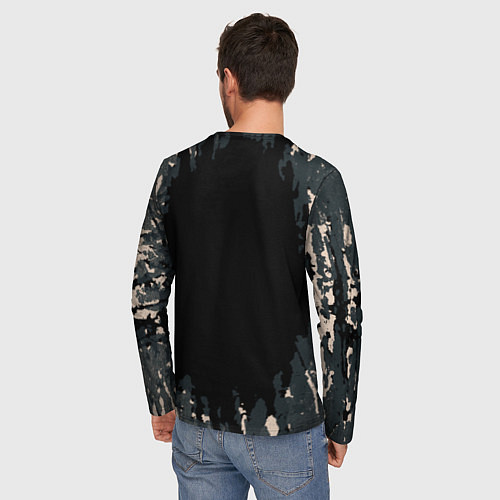Мужской лонгслив Critical ops Камуфляж / 3D-принт – фото 4