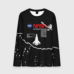 Лонгслив мужской Nasa - звёзды, цвет: 3D-принт