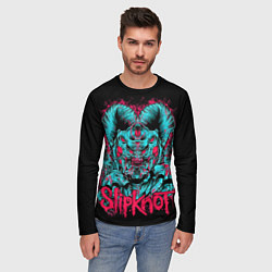 Лонгслив мужской Slipknot demon, цвет: 3D-принт — фото 2