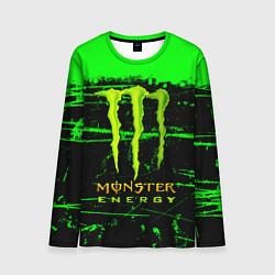 Лонгслив мужской Monster energy green neon, цвет: 3D-принт