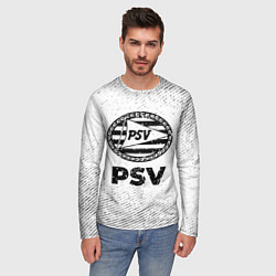 Лонгслив мужской PSV с потертостями на светлом фоне, цвет: 3D-принт — фото 2