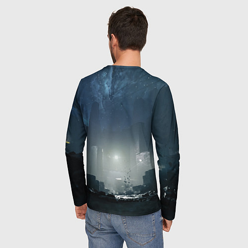Мужской лонгслив Jesse Faden art / 3D-принт – фото 4