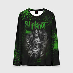 Мужской лонгслив Slipknot green