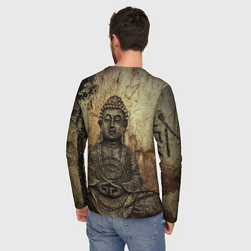 Мужской лонгслив Статуя Будды / 3D-принт – фото 4