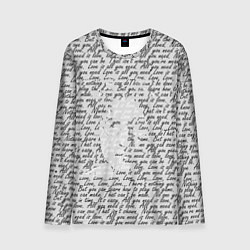 Лонгслив мужской Джон Леннон, портрет и слова песни, цвет: 3D-принт
