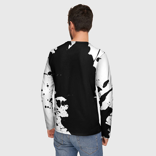 Мужской лонгслив Хирург из России и герб РФ: надпись, символ / 3D-принт – фото 4