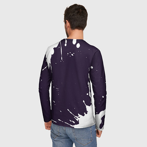 Мужской лонгслив Вова космонавт отдыхает на Луне / 3D-принт – фото 4