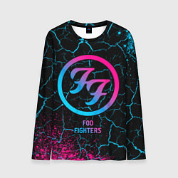 Лонгслив мужской Foo Fighters - neon gradient, цвет: 3D-принт