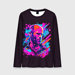 Лонгслив мужской Jason Statham - pop art, цвет: 3D-принт